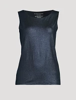 Soft Touch Metallic Tank Top