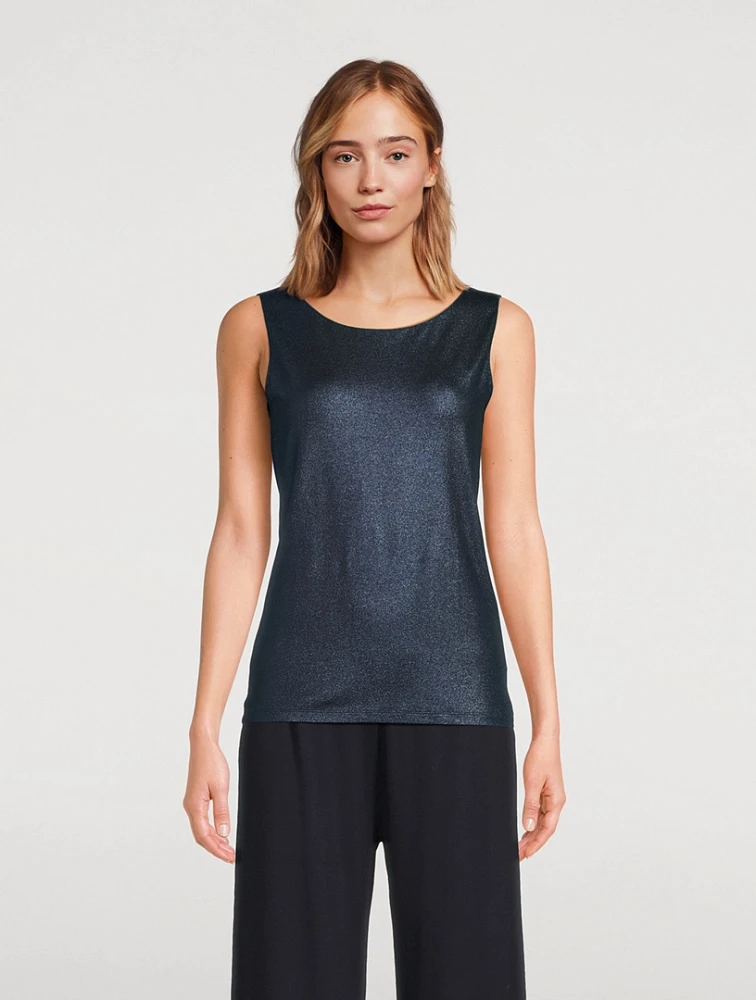 Soft Touch Metallic Tank Top