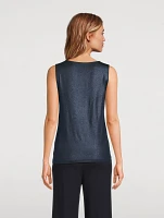 Soft Touch Metallic Tank Top