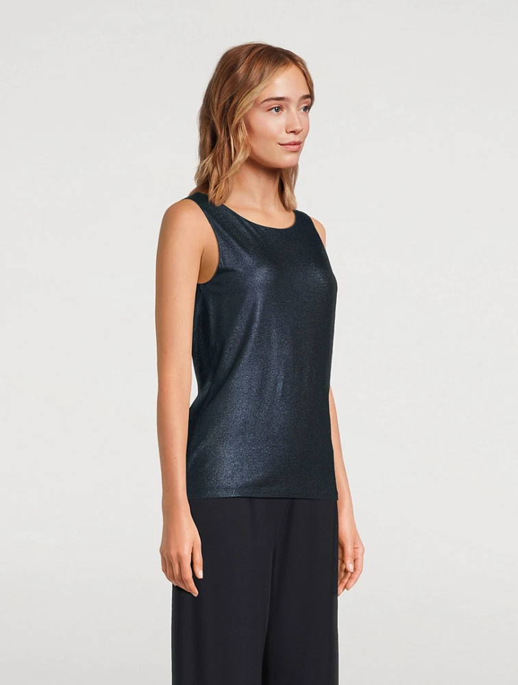 Soft Touch Metallic Tank Top