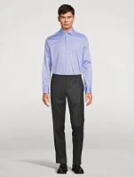 Aldam Cotton Dress Shirt Micro Herringbone