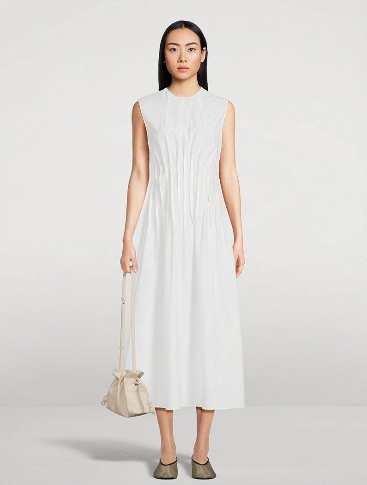 The Wes Pintuck Poplin Dress