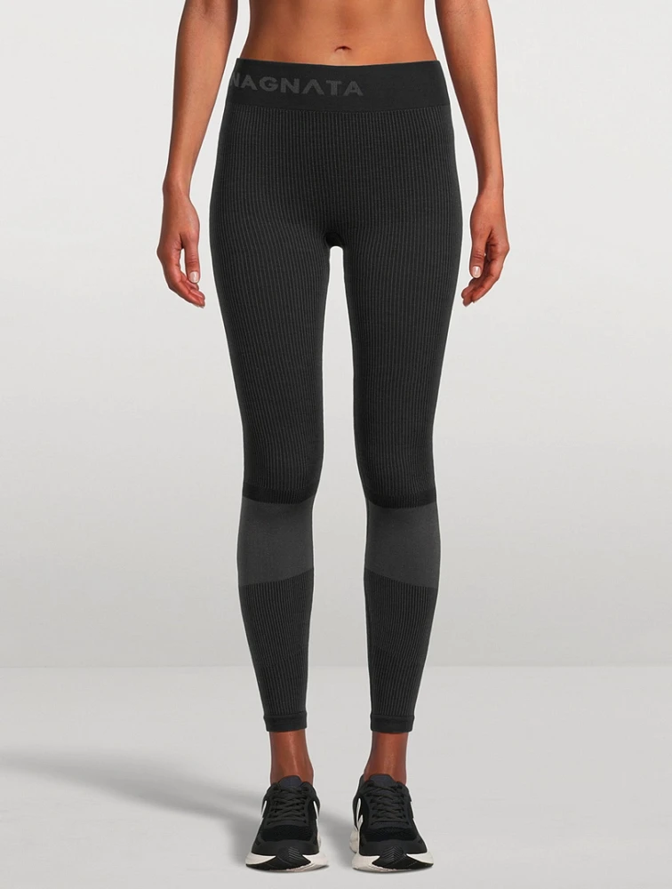 Ballet Wool-Blend Rib Leggings