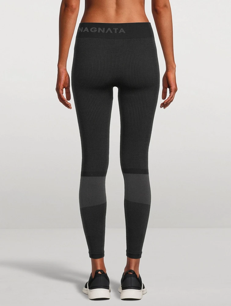 Ballet Wool-Blend Rib Leggings