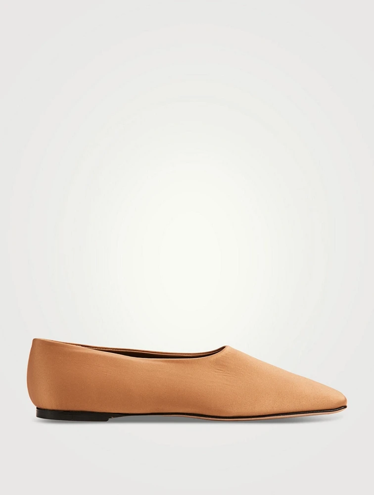 Atlas Satin Ballet Flats