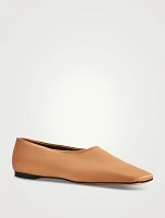 Atlas Satin Ballet Flats