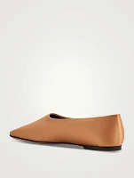 Atlas Satin Ballet Flats