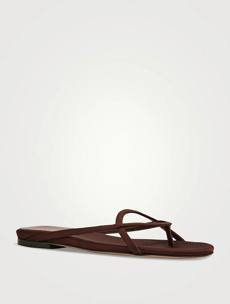 Kaitos Satin Thong Sandals