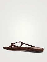 Kaitos Satin Thong Sandals