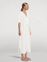 Garden Linen Midi Dress