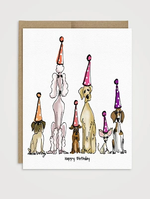 Birthday Dogs Greeting Card