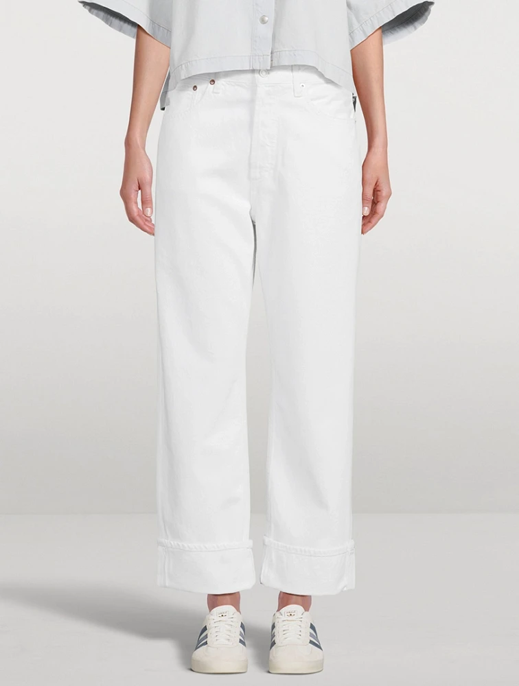 Fran Low-Slung Wide-Leg Jeans