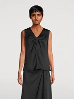 Theory Project Twisted Sleeveless Blouse