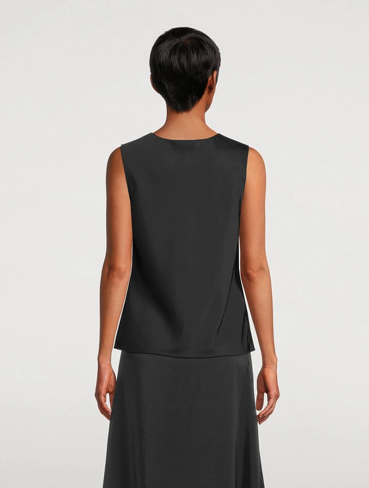 Theory Project Twisted Sleeveless Blouse