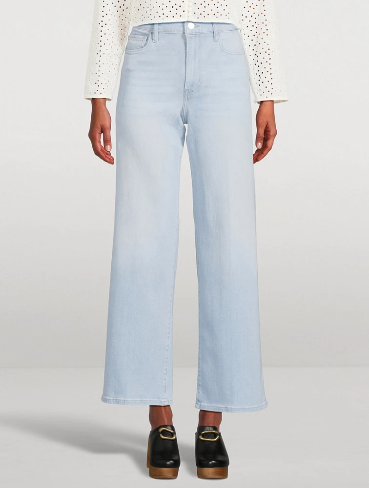 Le Slim Palazzo Wide-Leg Jeans