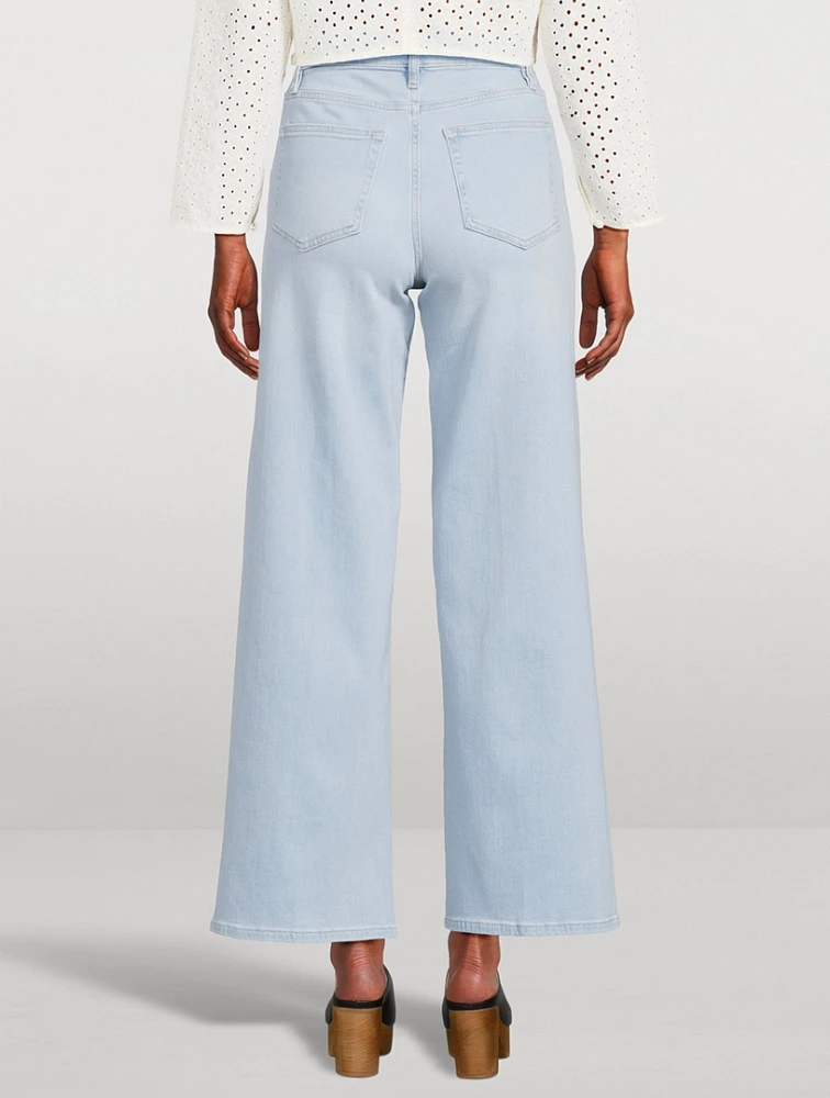 Le Slim Palazzo Wide-Leg Jeans