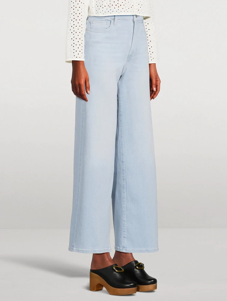 Le Slim Palazzo Wide-Leg Jeans