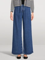 Drawstring Wide Leg Pants