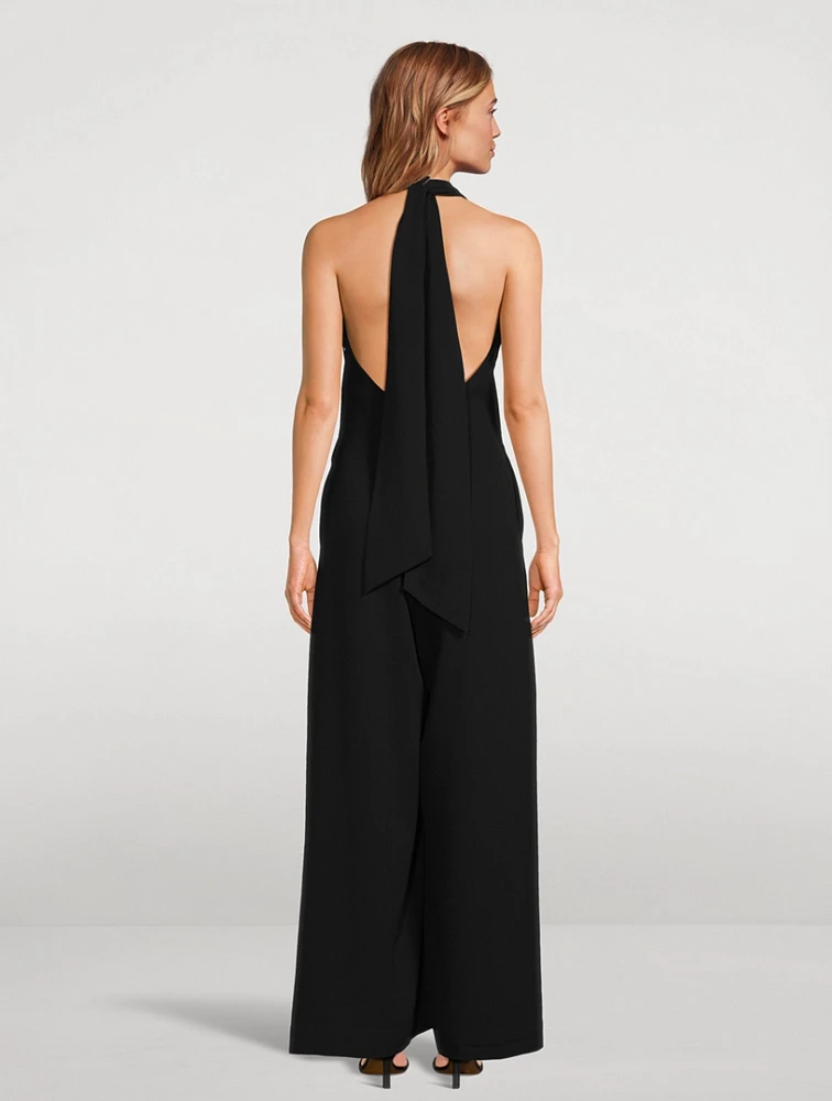 Keyhole Halter Jumpsuit