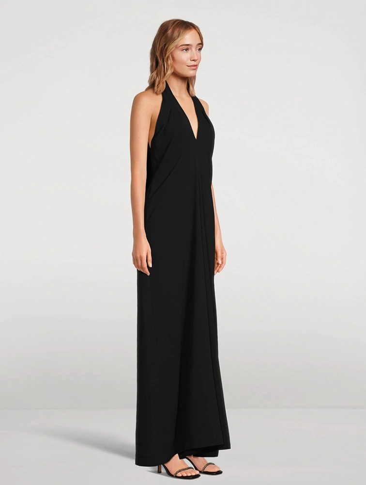 Keyhole Halter Jumpsuit