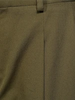 Pleated Wide-Leg Pants