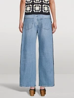 Le Jane Crochet Wide-Leg Jeans