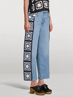 Le Jane Crochet Wide-Leg Jeans