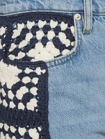 Le Jane Crochet Wide-Leg Jeans