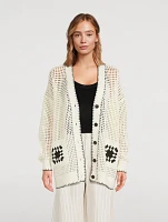 Open-Weave Cardigan