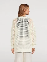 Open-Weave Cardigan