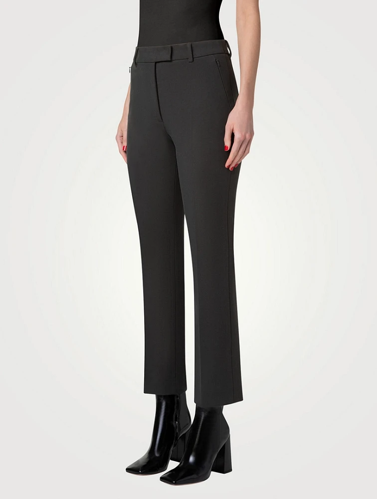 Francy Wool-Blend Bootcut Trousers