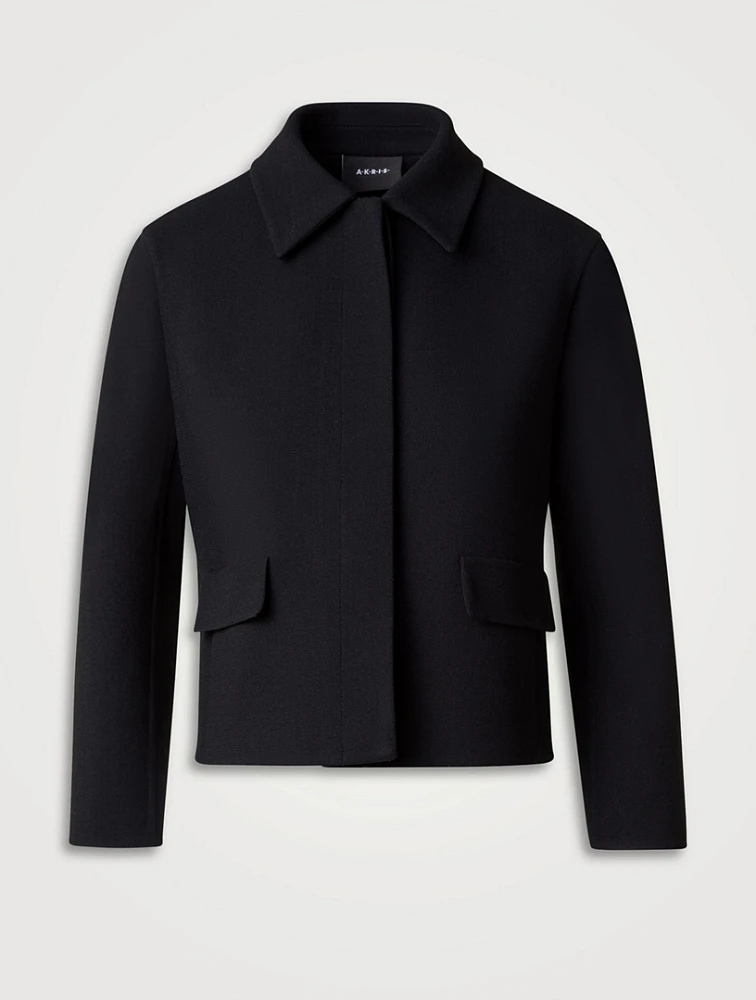 Timo Wool Crêpe Double-Face Jacket