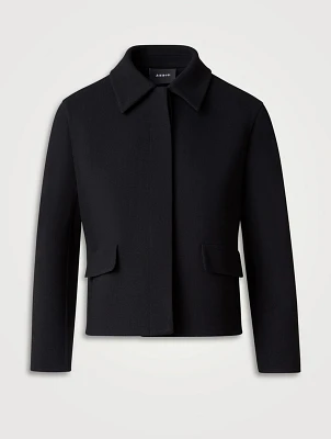 Timo Wool Crêpe Double-Face Jacket