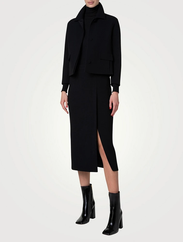 Timo Wool Crêpe Double-Face Jacket