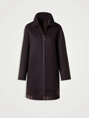 Fabiola Wool Cashmere Double-Face Reversible Coat
