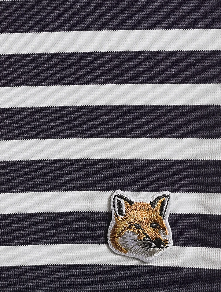 Fox Head Long-Sleeve T-Shirt Stripe Print