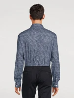 Slim Fit Paisley Four-Way Stretch Shirt