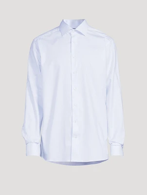 Contemporary Fit Striped Cotton Tencel™ Shirt