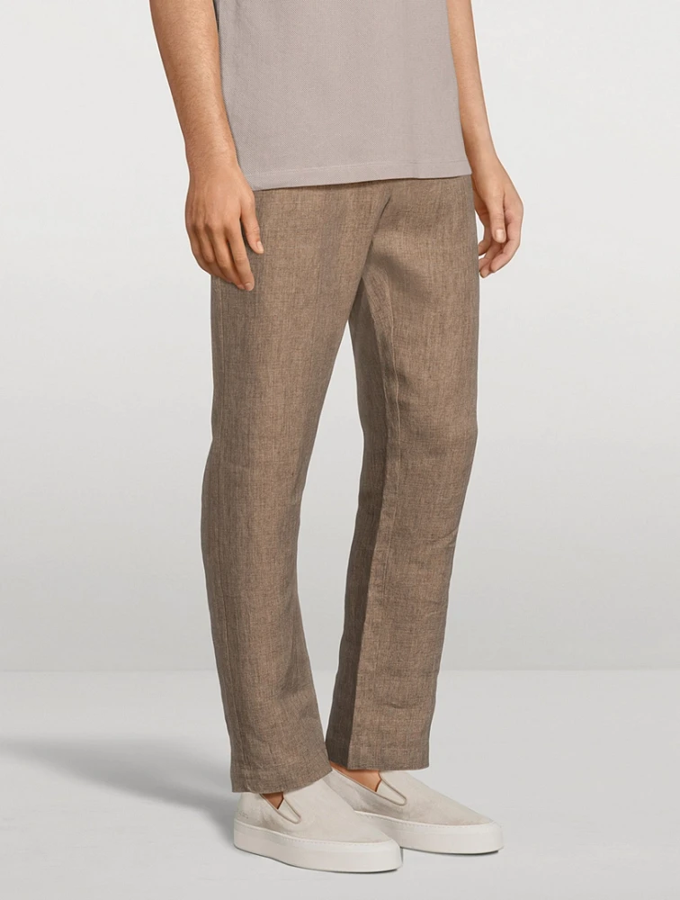 Linen Drawstring Pants