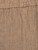 Linen Drawstring Pants