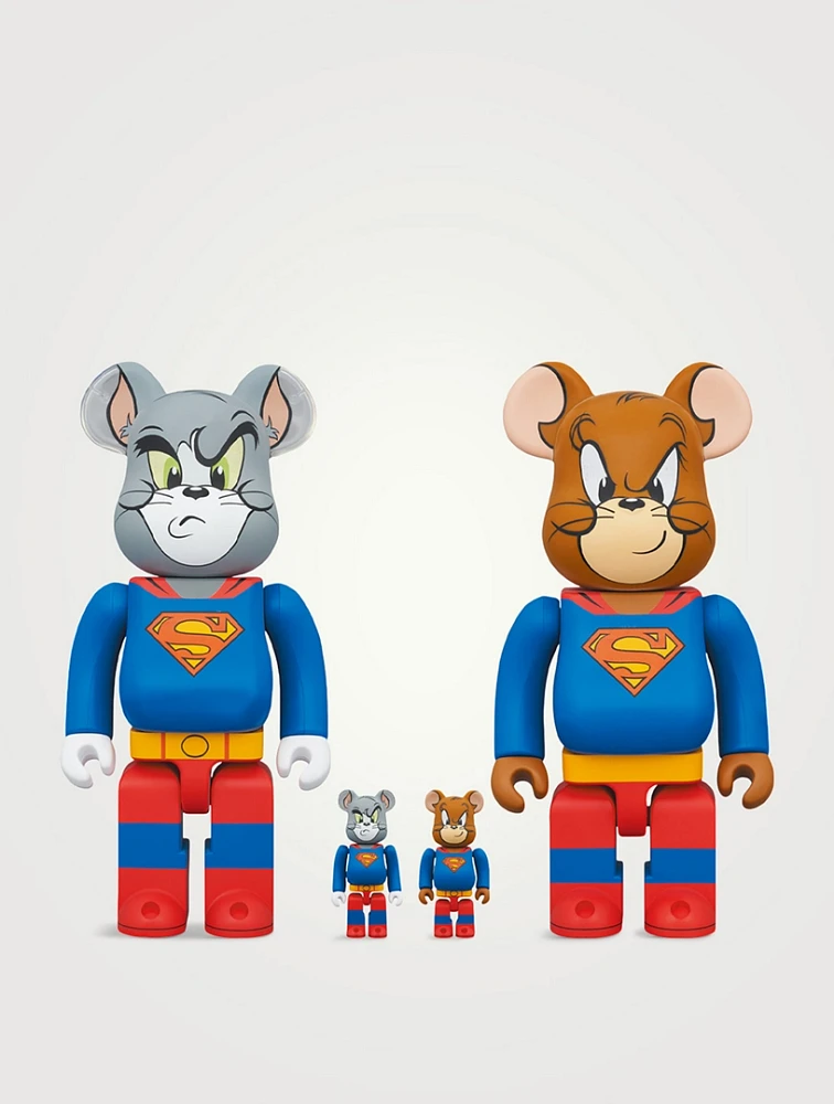 Tom & Jerry Superman 100% & 400% Be@rbrick Set