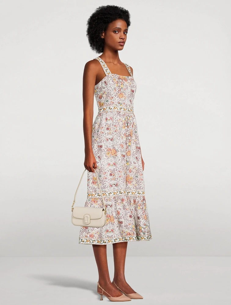 Fiori Midi Dress Floral Paisley Print