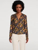 Georgiana Silk Blouse Floral Print