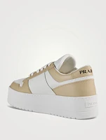 Downtown Leather Platform Sneakers