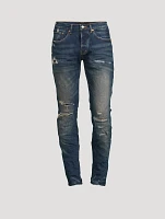 P001 Stretch Skinny Low-Rise Jeans