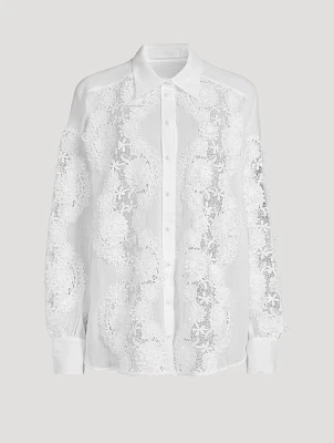 Halliday Floral Lace Shirt