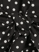 Poplin Mini Dress Polka Dot Print