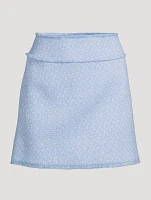 Raschel Tweed Mini Skirt