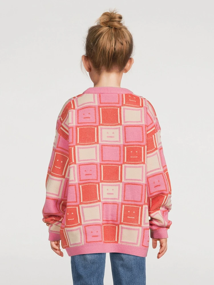 Face Jacquard Sweater