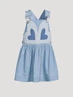 Waverly Denim Heart Overall Dress